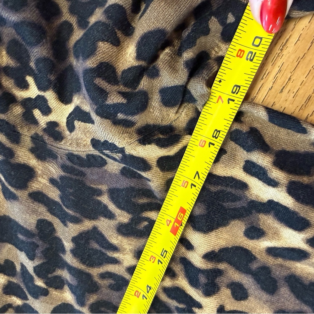 NWT Charter Club Woman 0X Leopard Print Gold Button Cardigan - Picture 12 of 12